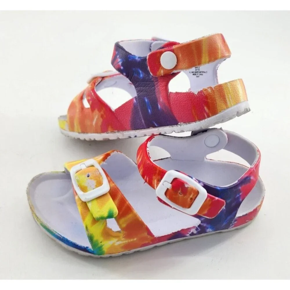 Tommy Bahama‎ Girls Tie Dye Strappy Open Toe Water Sandals Kids Size 9/10